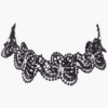 Halsband mit Perlen und Glitzersteinen