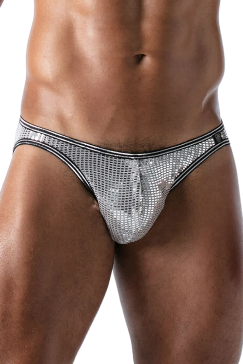 Herren Slip in silber