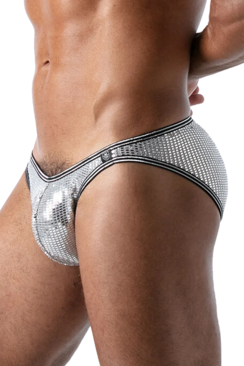 Herren Slip in silber