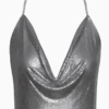 Neckholder Top silber