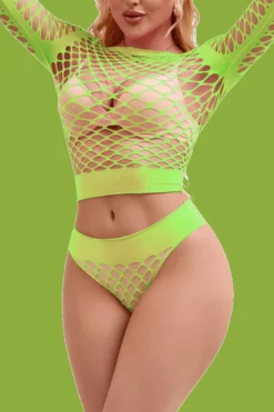 Netz-Set neongrün