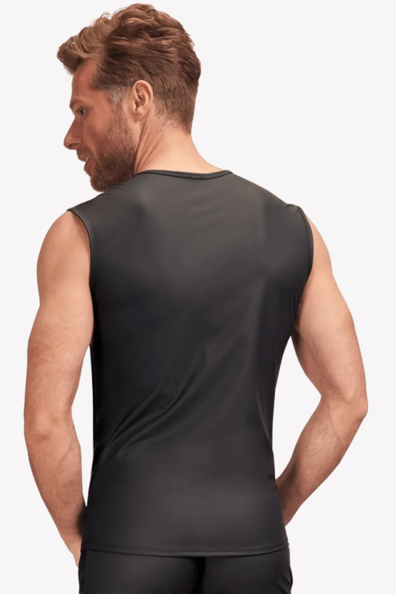 Shirt Wetlook mit Netz-Einsätzen