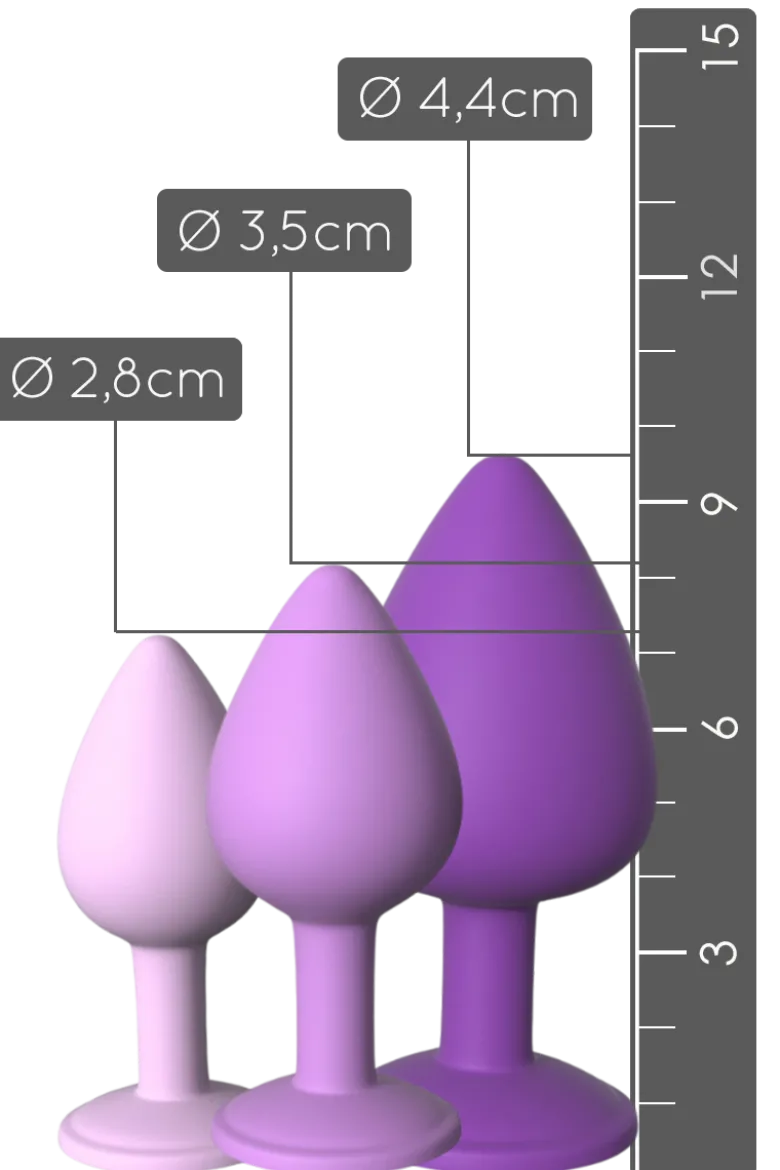3tlg. Analplug-Set