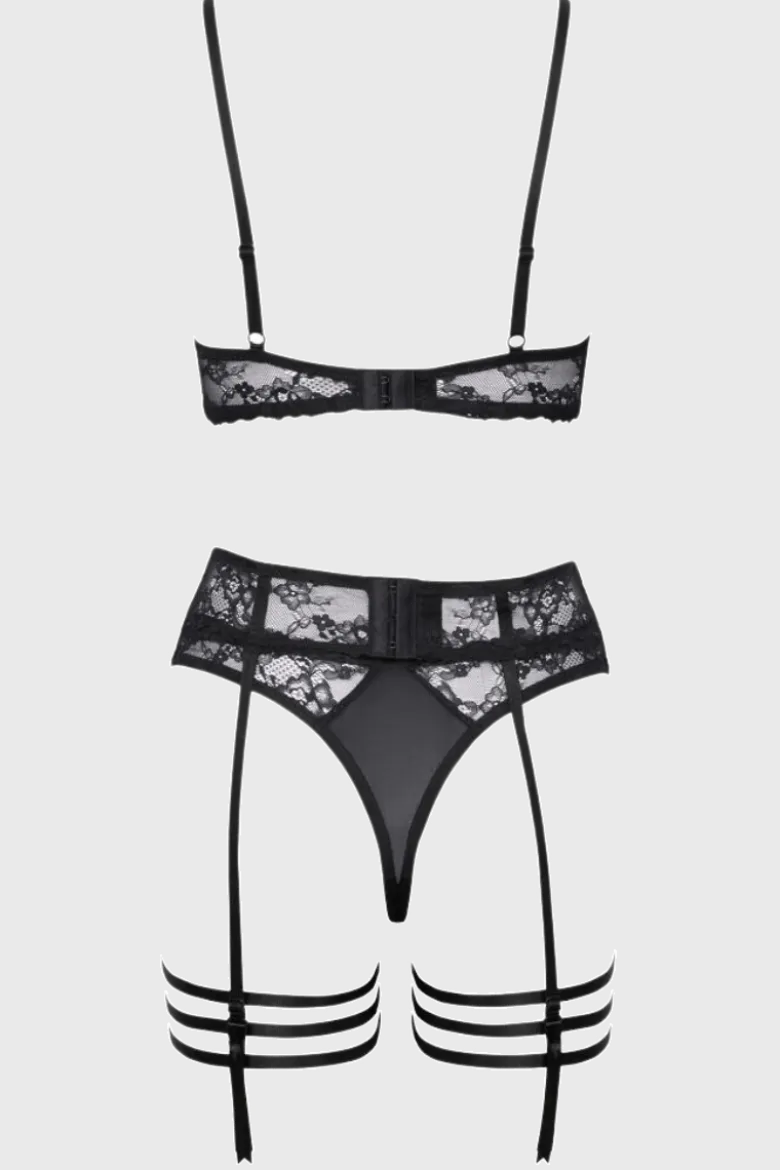 3tlg. Lingerie-Set ouvert
