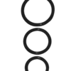 3tlg. Penisring-Set aus Silikon - Ø 3,2/4,2/5cm