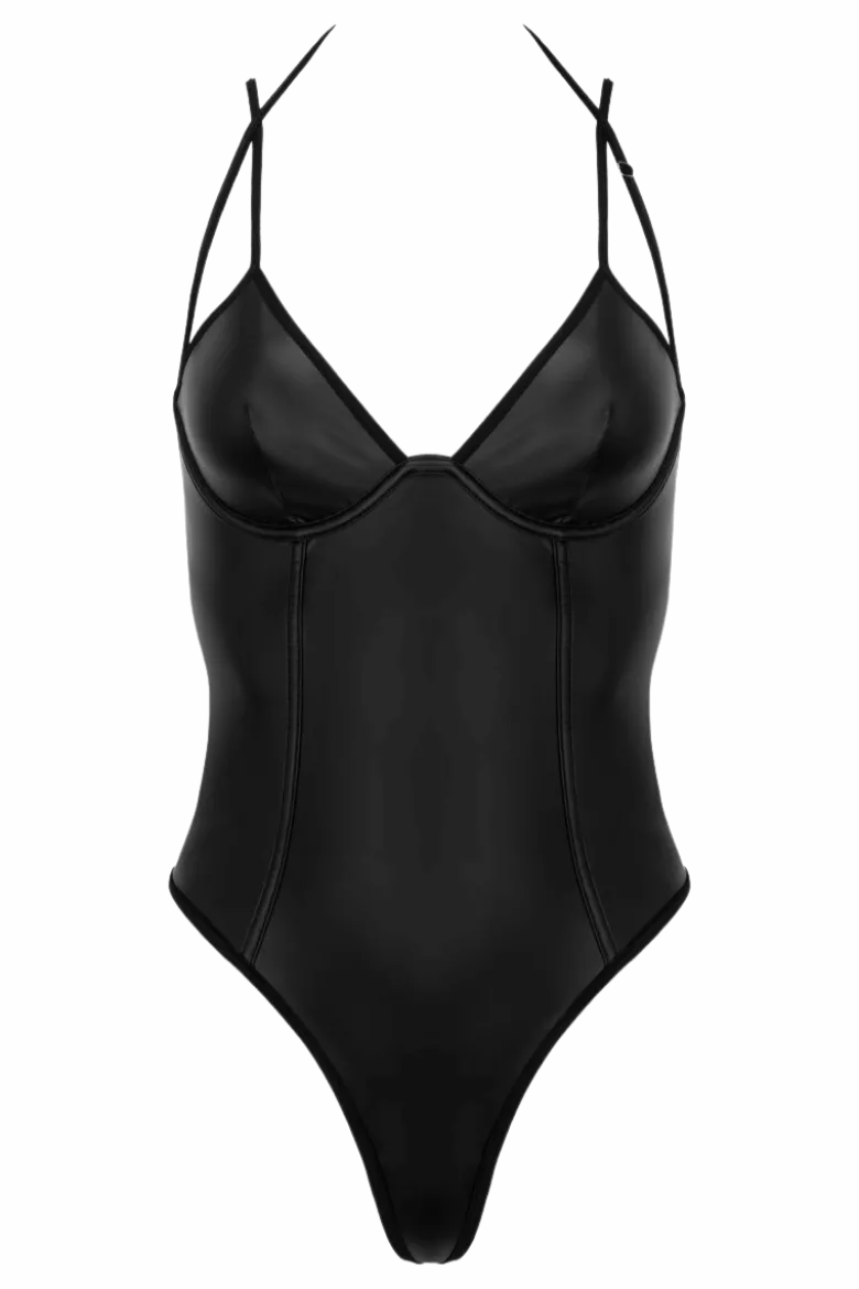 Wetlook Stringbody schwarz